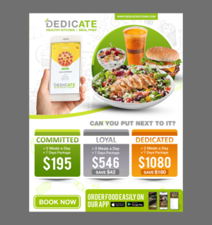 Flyer Design by SAI DESIGNS for DEDICATE Healthy Kitchen | Design: #28008693
