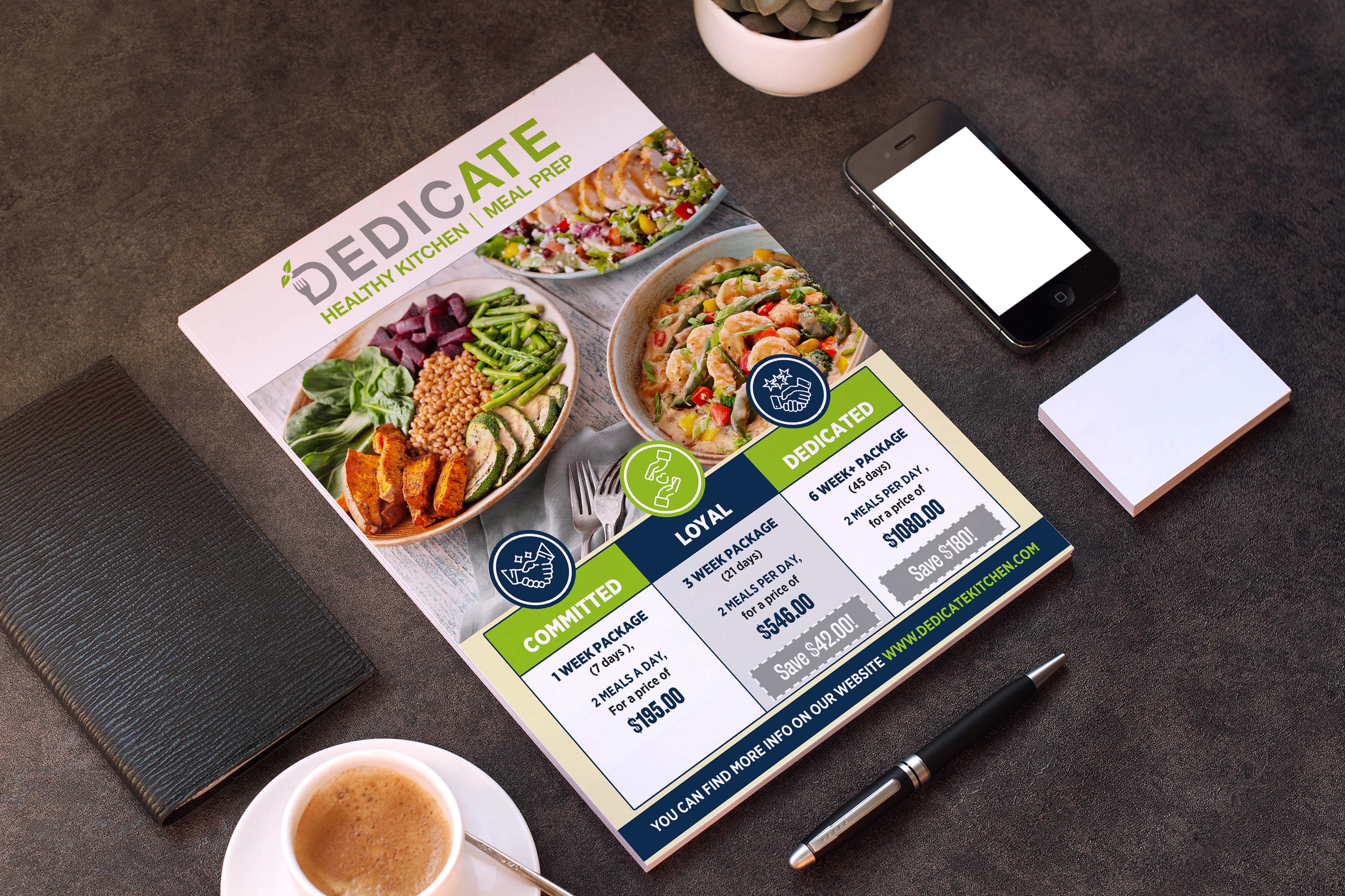 Flyer Design by GraphicsGuru for DEDICATE Healthy Kitchen | Design #28005326