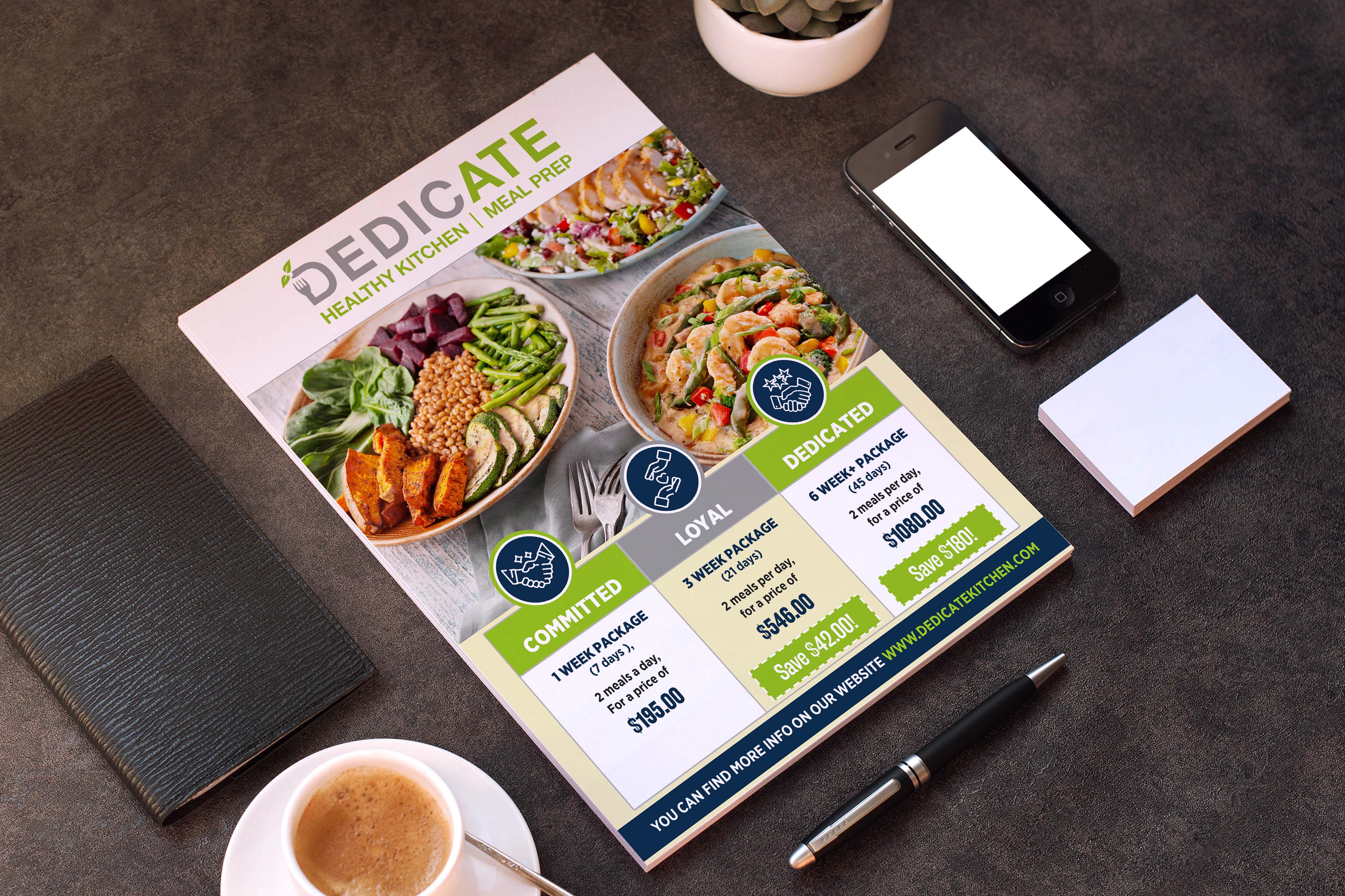 Flyer Design by GraphicsGuru for DEDICATE Healthy Kitchen | Design #28005350