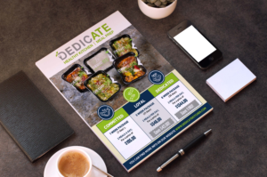 Flyer Design by GraphicsGuru for DEDICATE Healthy Kitchen | Design: #28011086