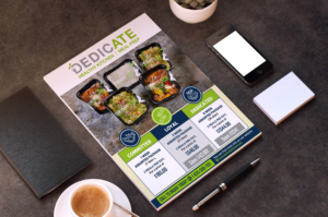 Flyer Design by GraphicsGuru for DEDICATE Healthy Kitchen | Design: #28011509