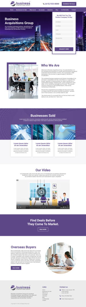Business Broker Website | Web-Design von MAHABA