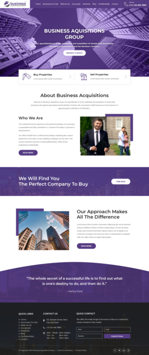 Web Design by VC for this project | Design: #28004068