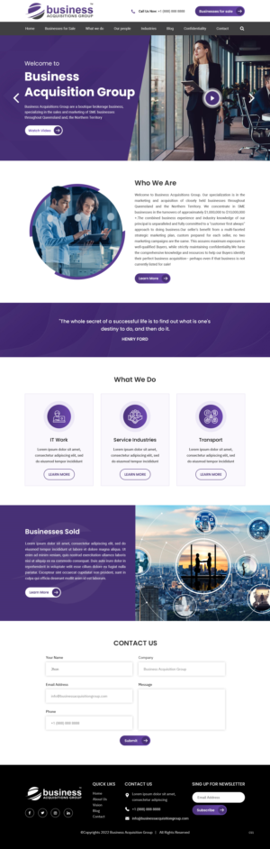 Business Broker Website | Web Design par pb