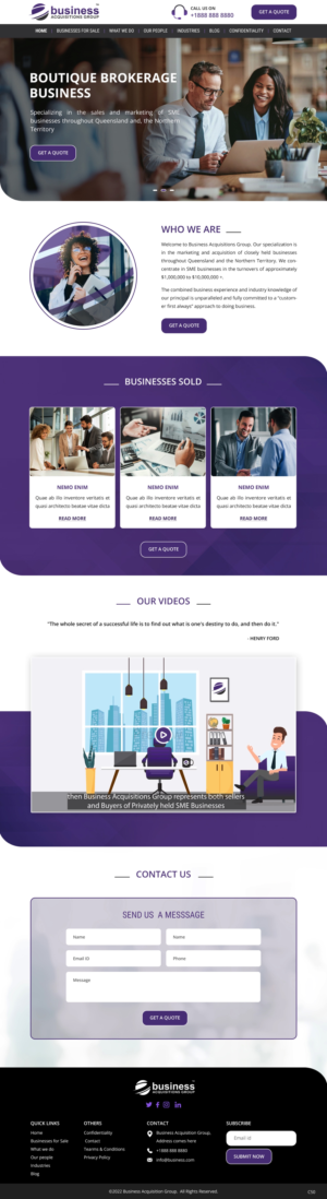 Web Design by pb for this project | Design: #28010698
