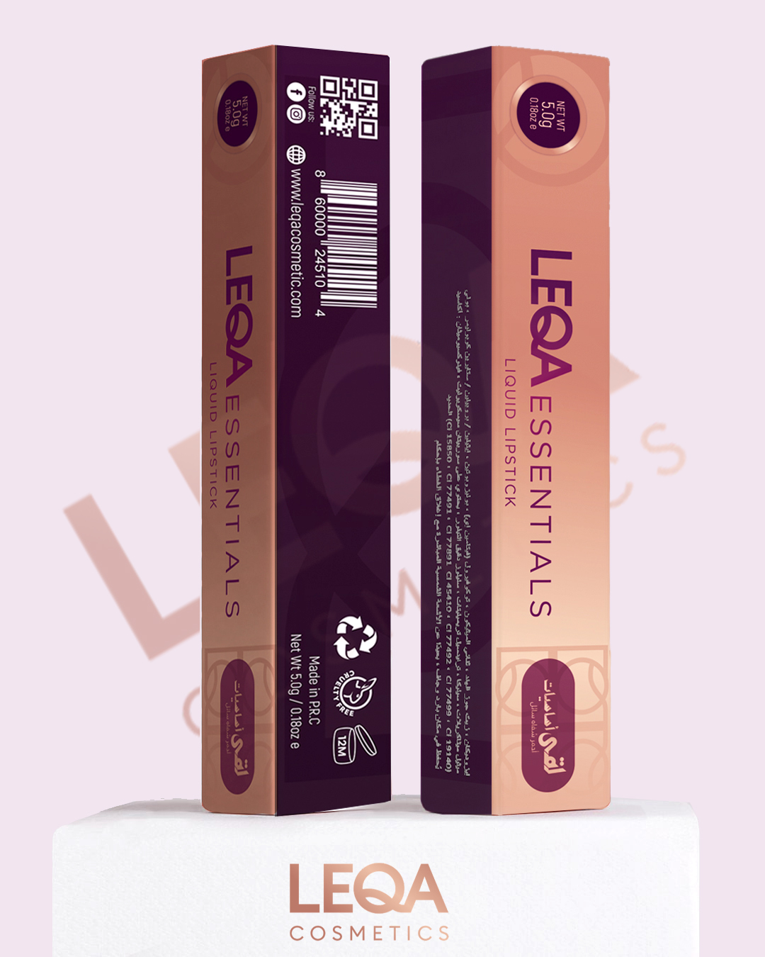 Verpackungs-Design von Tuba Art Studio. IZ (IMRAN ZW) für Leqa Cosmetics | Design #28010777
