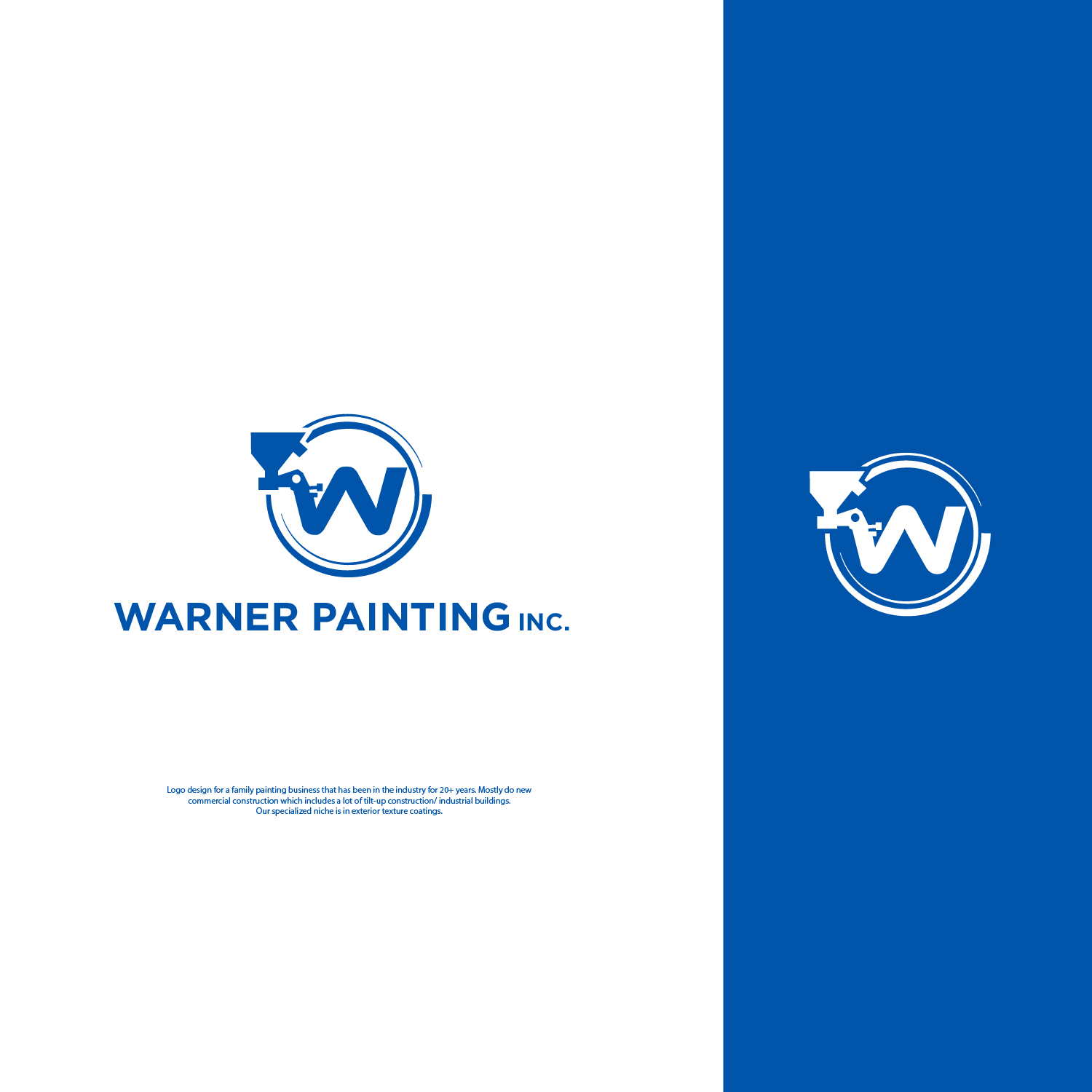 Logo Design by nzdesigners for Warner Painting, Inc. | Design #28027087