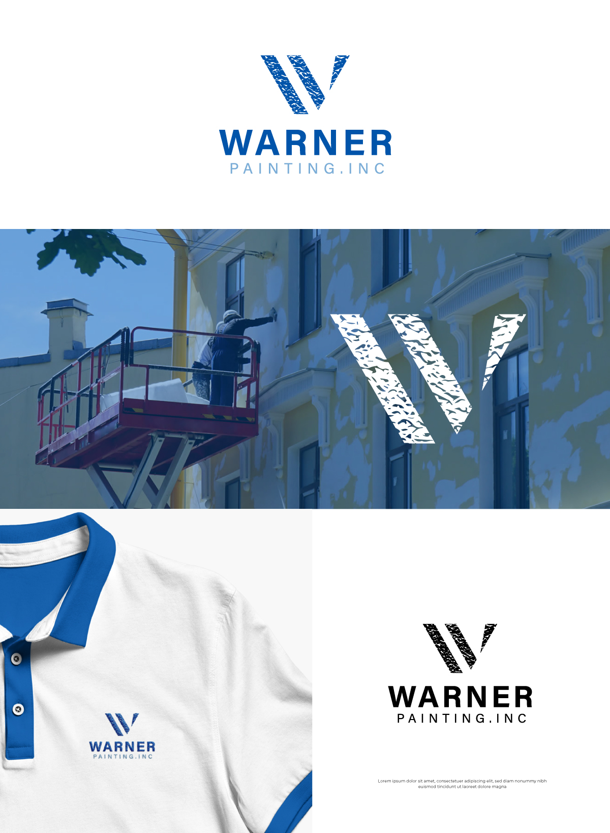 Logo Design by Graphic_Dune for Warner Painting, Inc. | Design #28018658