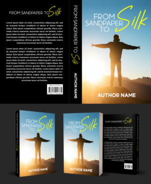 Book Cover " FROM SANDPAPER TO SILK" | Book Cover Design by aj