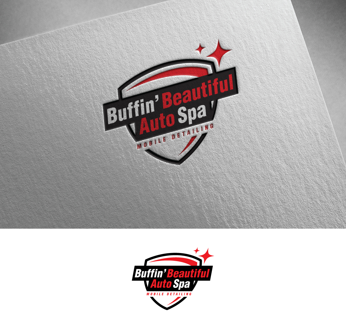 Diseño de Logo por creativepix para Buffin’ Beautiful Auto Spa | Diseño #28009773