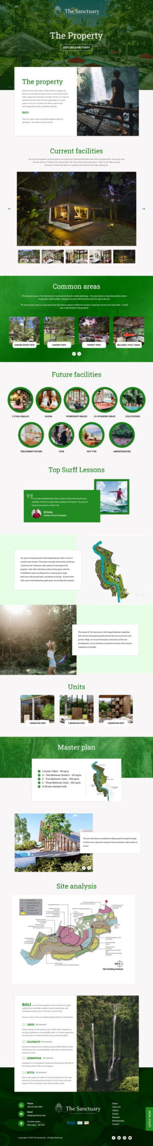 Sanctuary Retreat Center Website | Web Design par VC