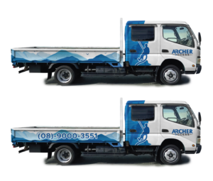 Truck wrap design | Graphic Design by White Diary