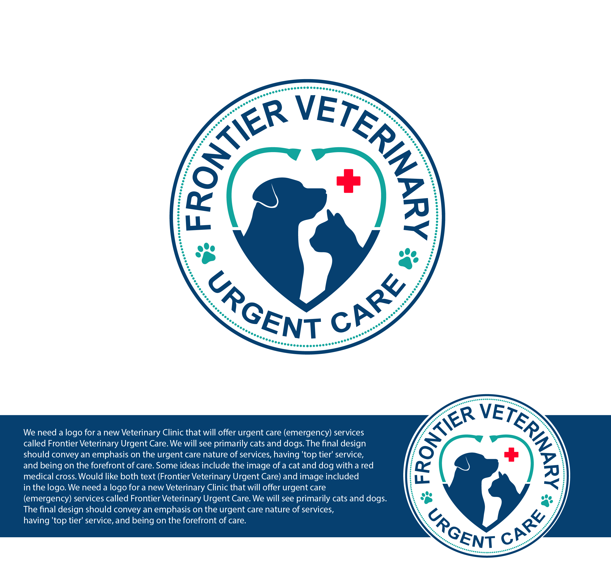 Logo Design by HAKIMA 2 for Midwest Veterinary Specialists | Design #28015556
