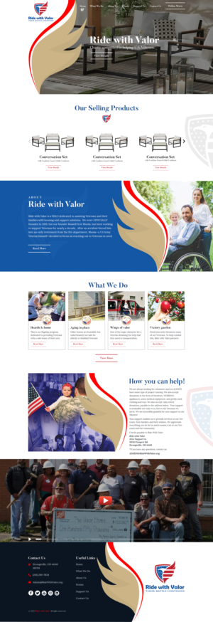 Wordpress Design by sai.designer87 for Ride with Valor | Design: #28021886