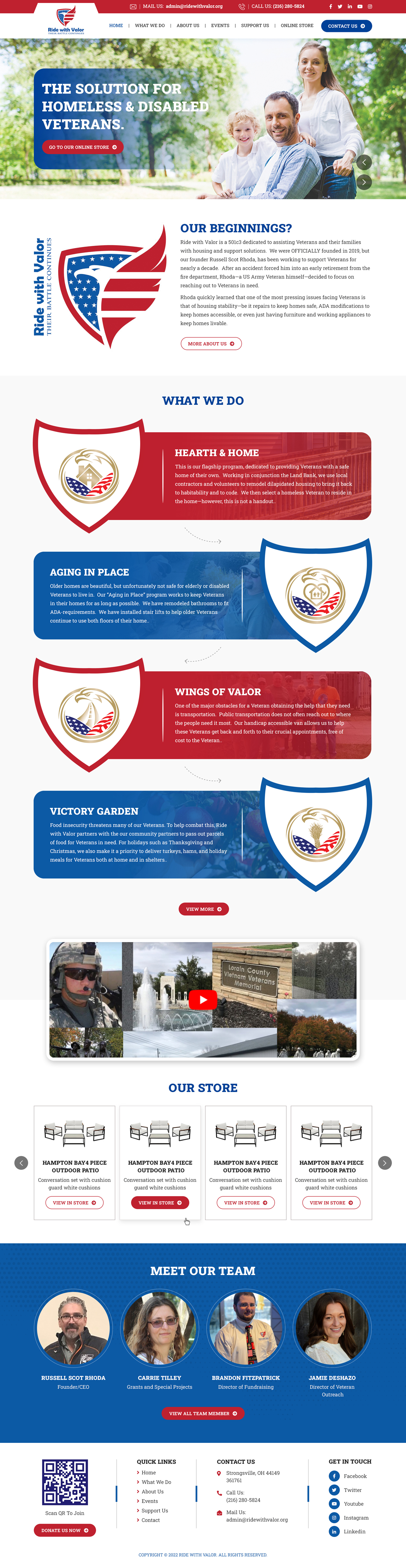 Wordpress Design by sai.designer87 for Ride with Valor | Design #28021890