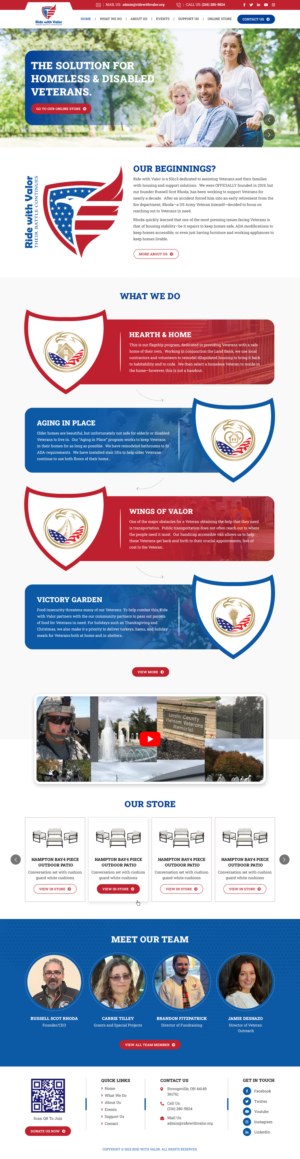 Wordpress Design by sai.designer87 for Ride with Valor | Design: #28021890