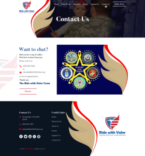 Wordpress Design by sai.designer87 for Ride with Valor | Design: #28026972