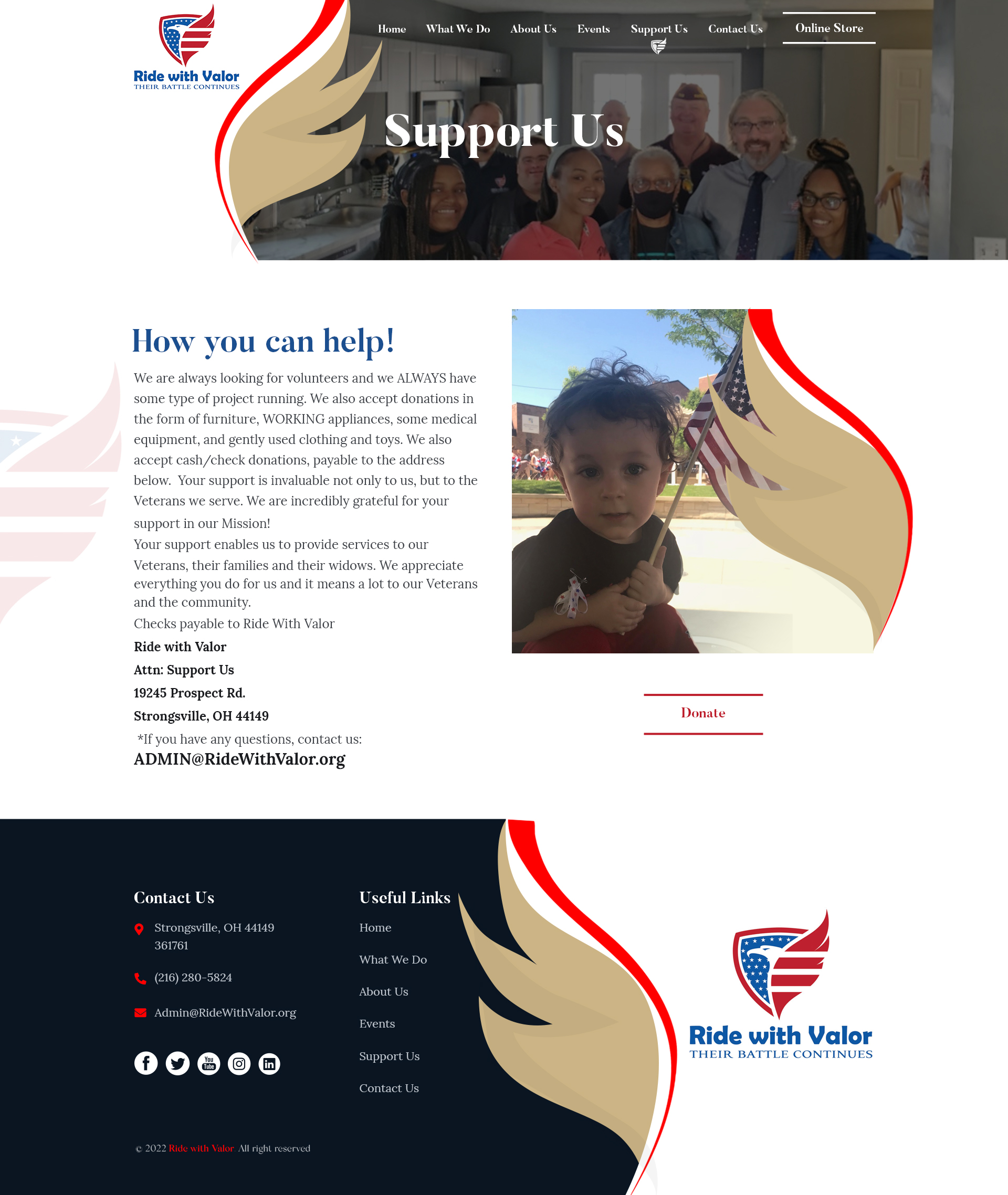 Wordpress Design by sai.designer87 for Ride with Valor | Design #28026975