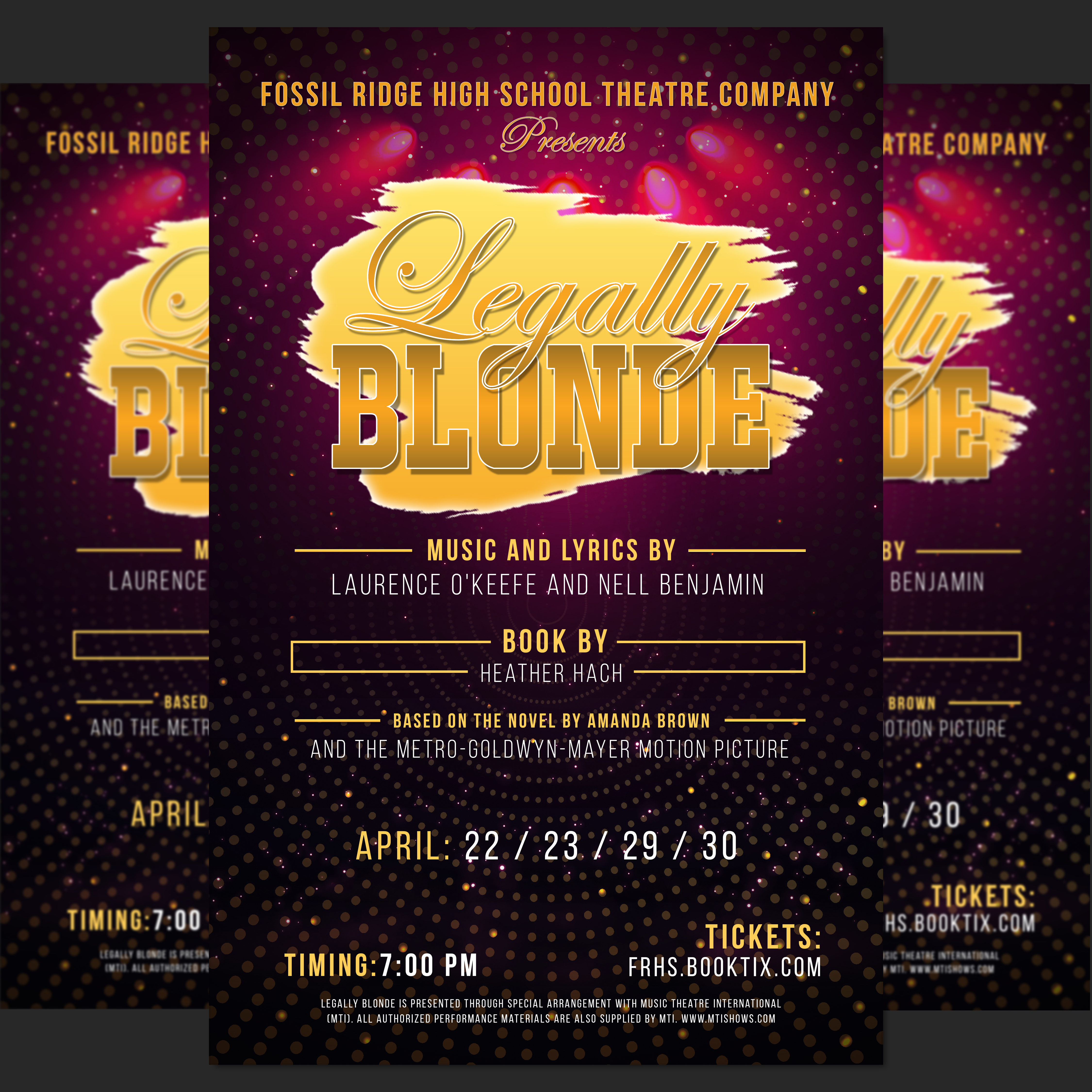 Poster Design by aj for Fossil Ridge High School | Design #28044885