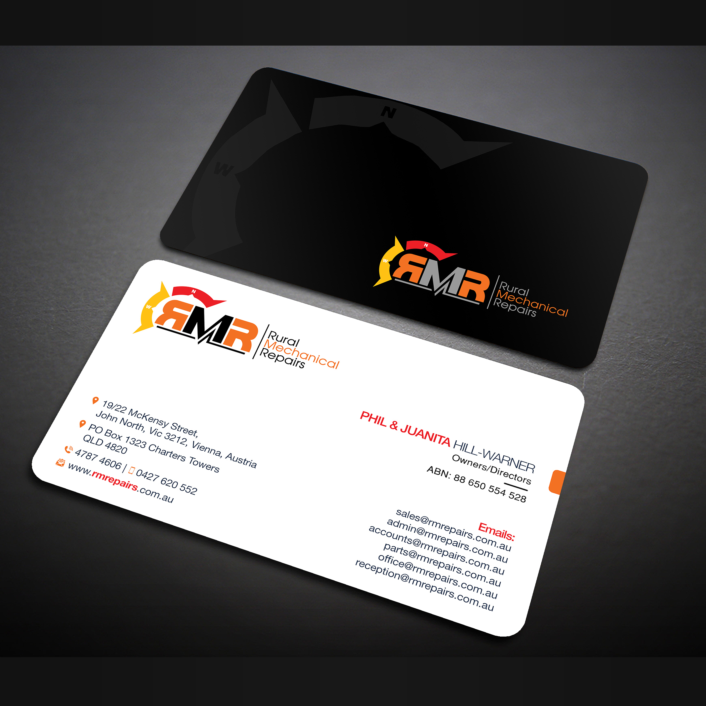 Business Card Design by Designers Hub for Rural Mechanical Repairs | Design #28022445