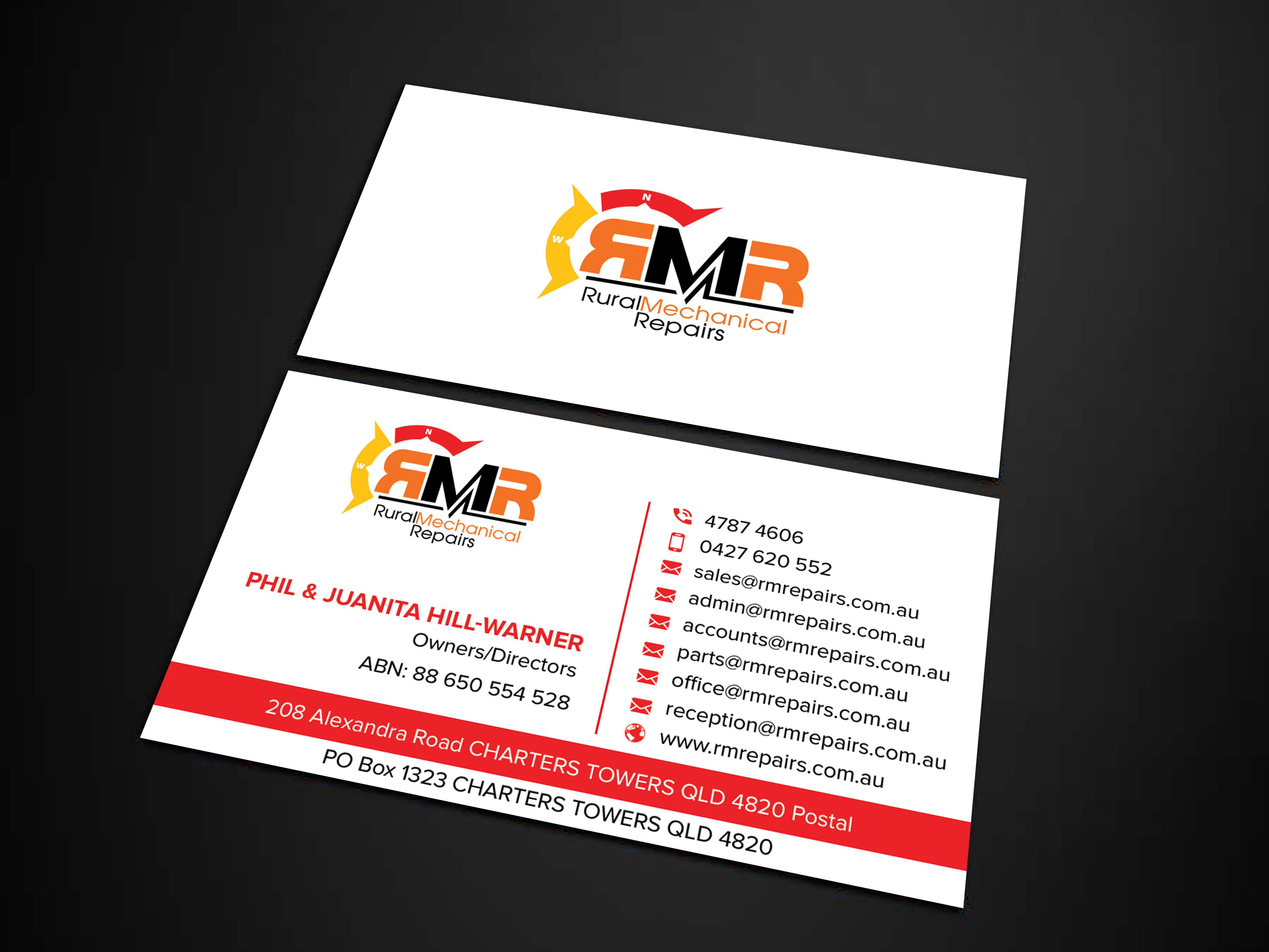 Business Card Design by sadikul islam for Rural Mechanical Repairs | Design #28031366