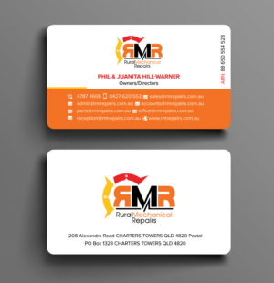 Business Card Design by sadikul islam for Rural Mechanical Repairs | Design: #28031601