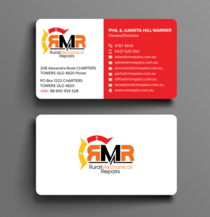 Business Card Design by sadikul islam for Rural Mechanical Repairs | Design: #28032031