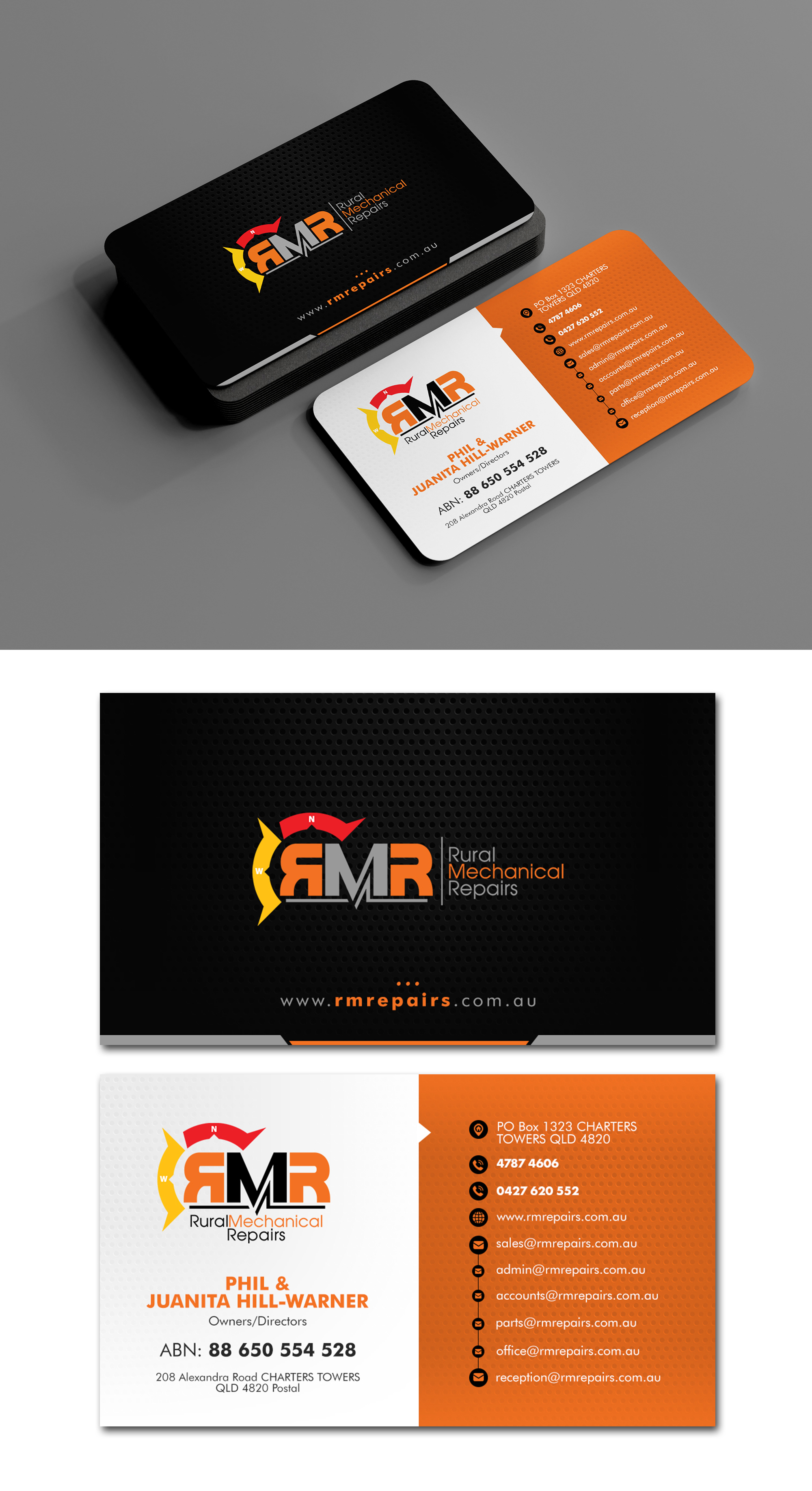 Business Card Design by debdesign for Rural Mechanical Repairs | Design #28044351