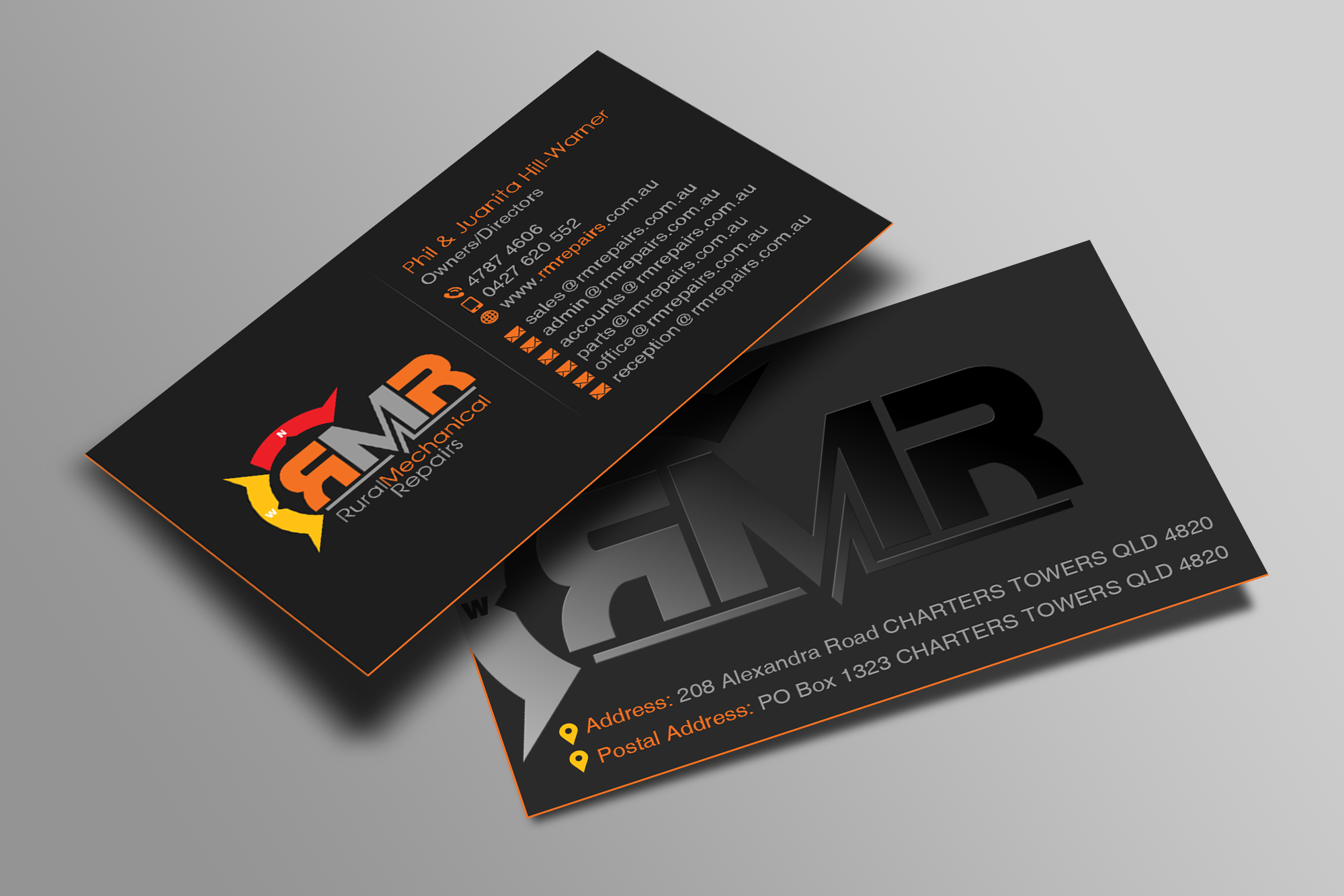 Business Card Design by Creations Box 2015 for Rural Mechanical Repairs | Design #28025347