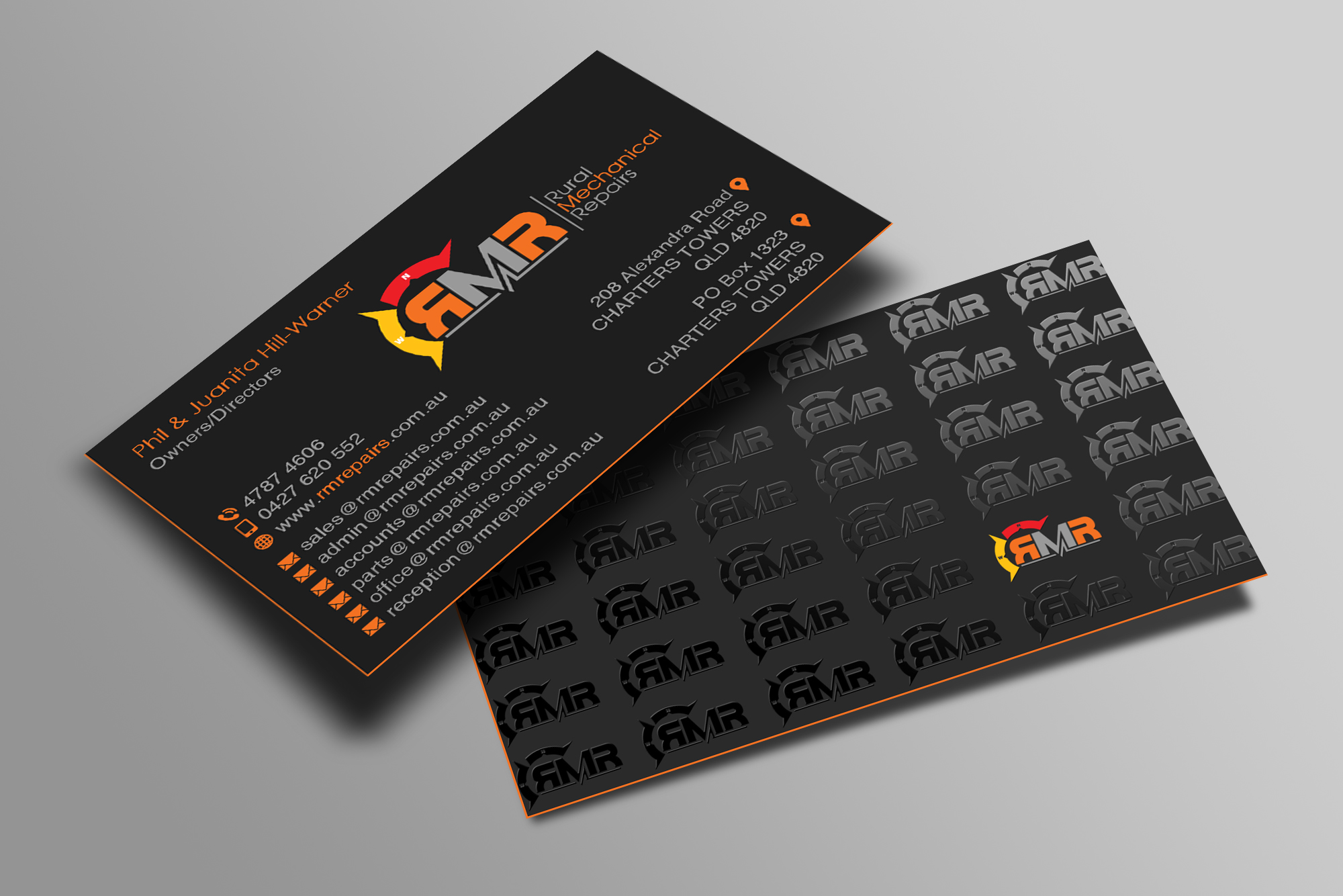 Business Card Design by Creations Box 2015 for Rural Mechanical Repairs | Design #28025349
