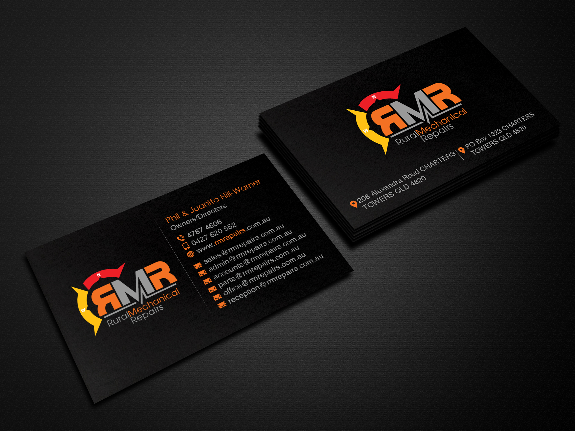 Business Card Design by Creations Box 2015 for Rural Mechanical Repairs | Design #28025350