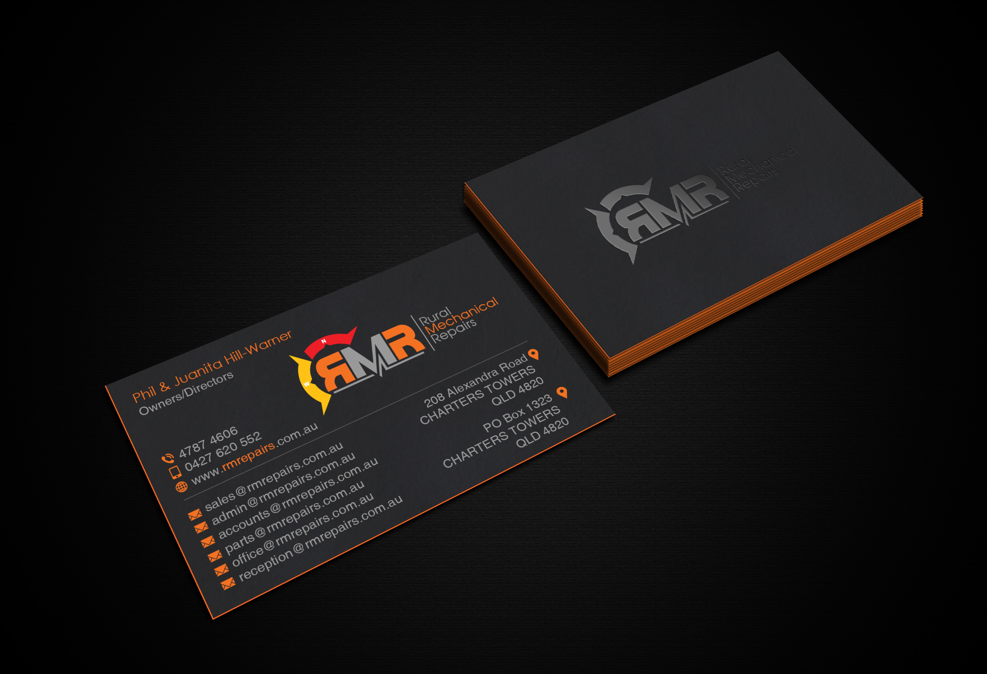 Business Card Design by Creations Box 2015 for Rural Mechanical Repairs | Design #28025351