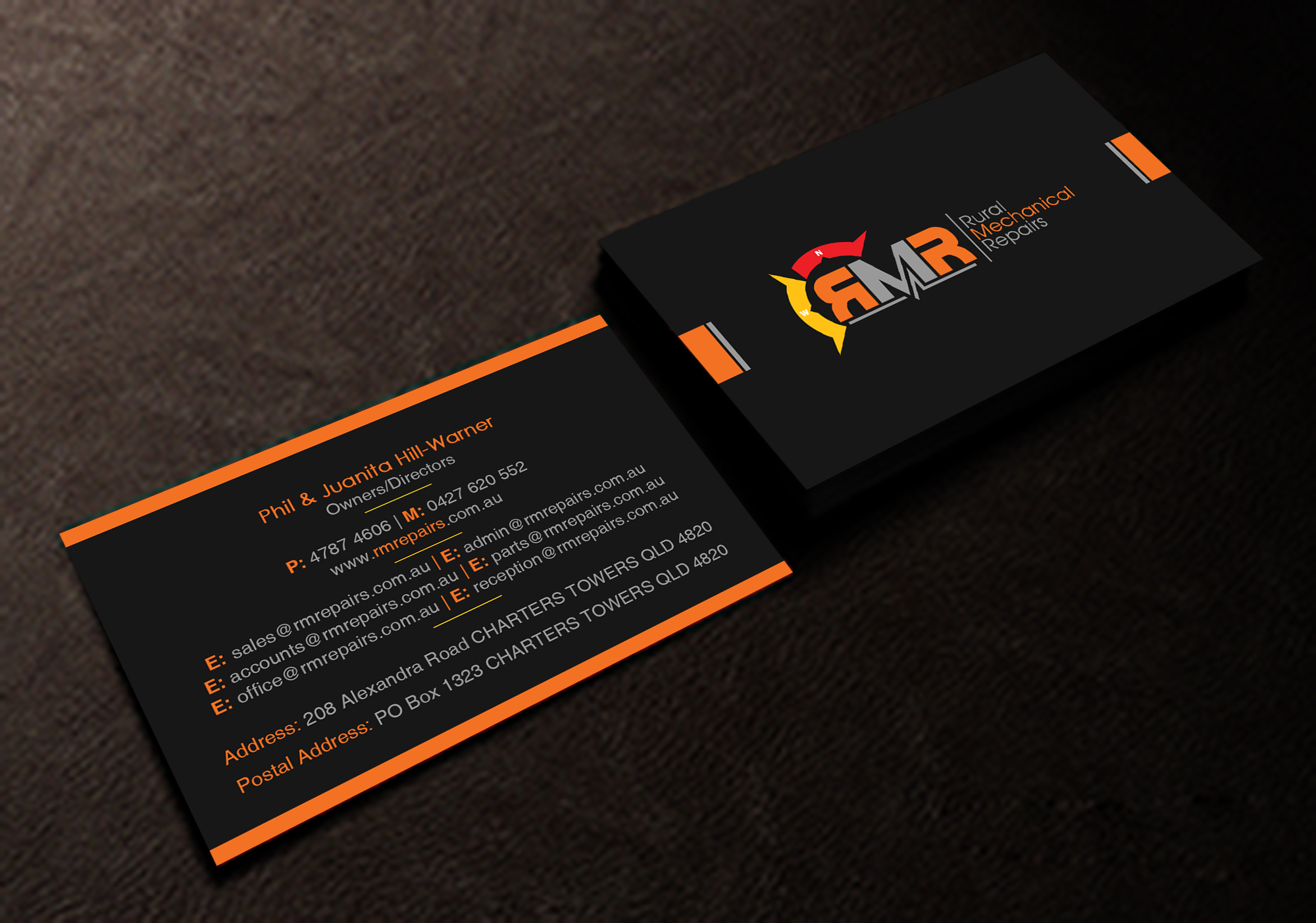 Business Card Design by Creations Box 2015 for Rural Mechanical Repairs | Design #28027229