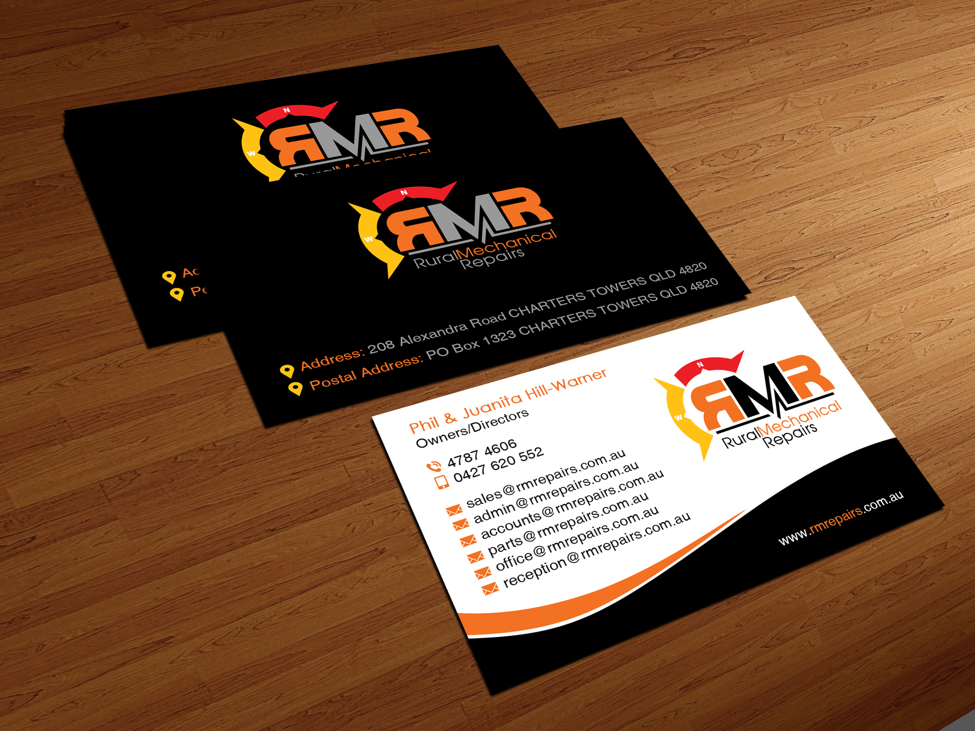 Business Card Design by Creations Box 2015 for Rural Mechanical Repairs | Design #28027235