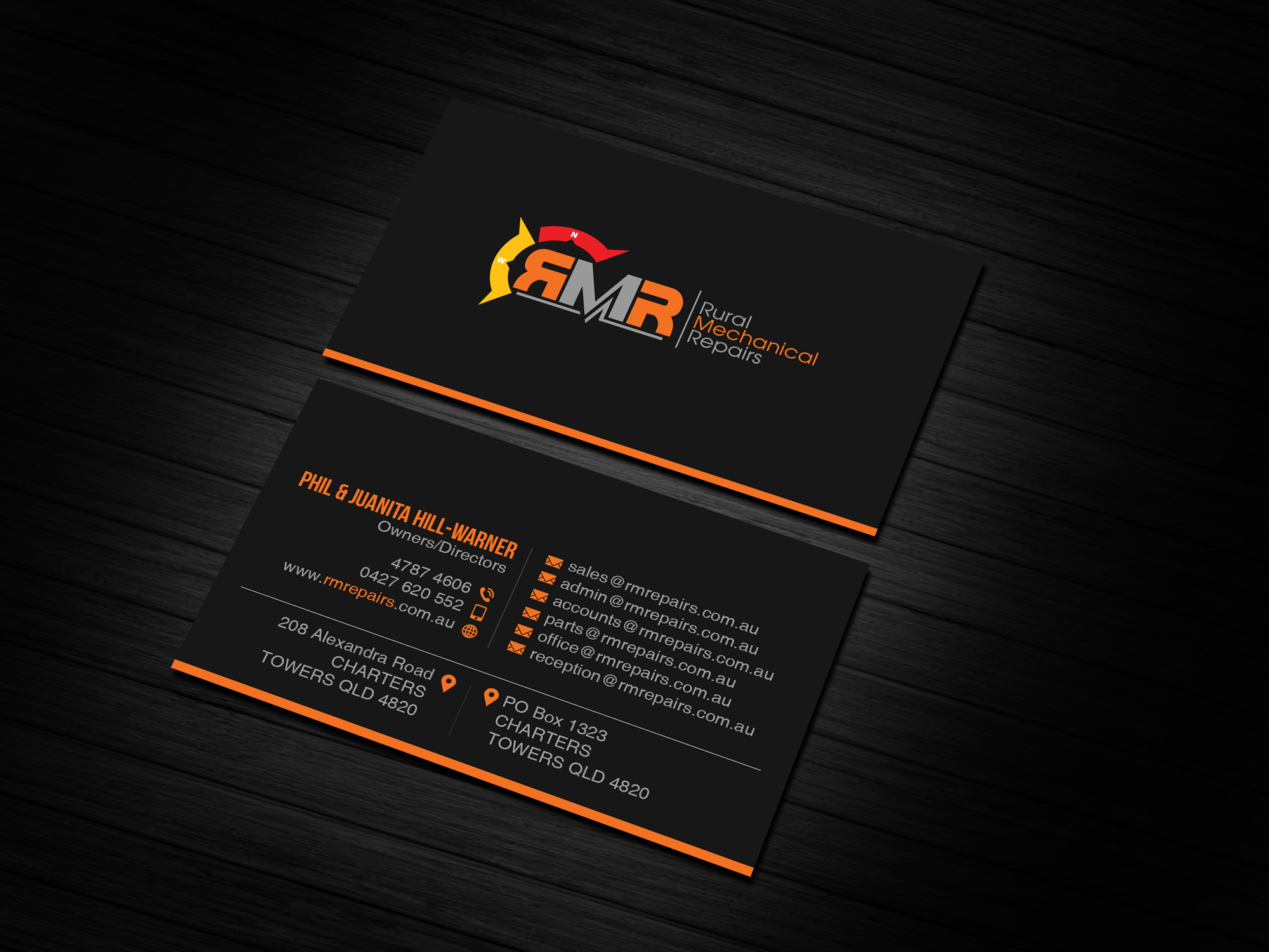 Business Card Design by Creations Box 2015 for Rural Mechanical Repairs | Design #28033323