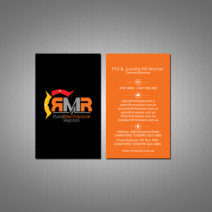 Business Card Design by Creations Box 2015 for Rural Mechanical Repairs | Design: #28033326
