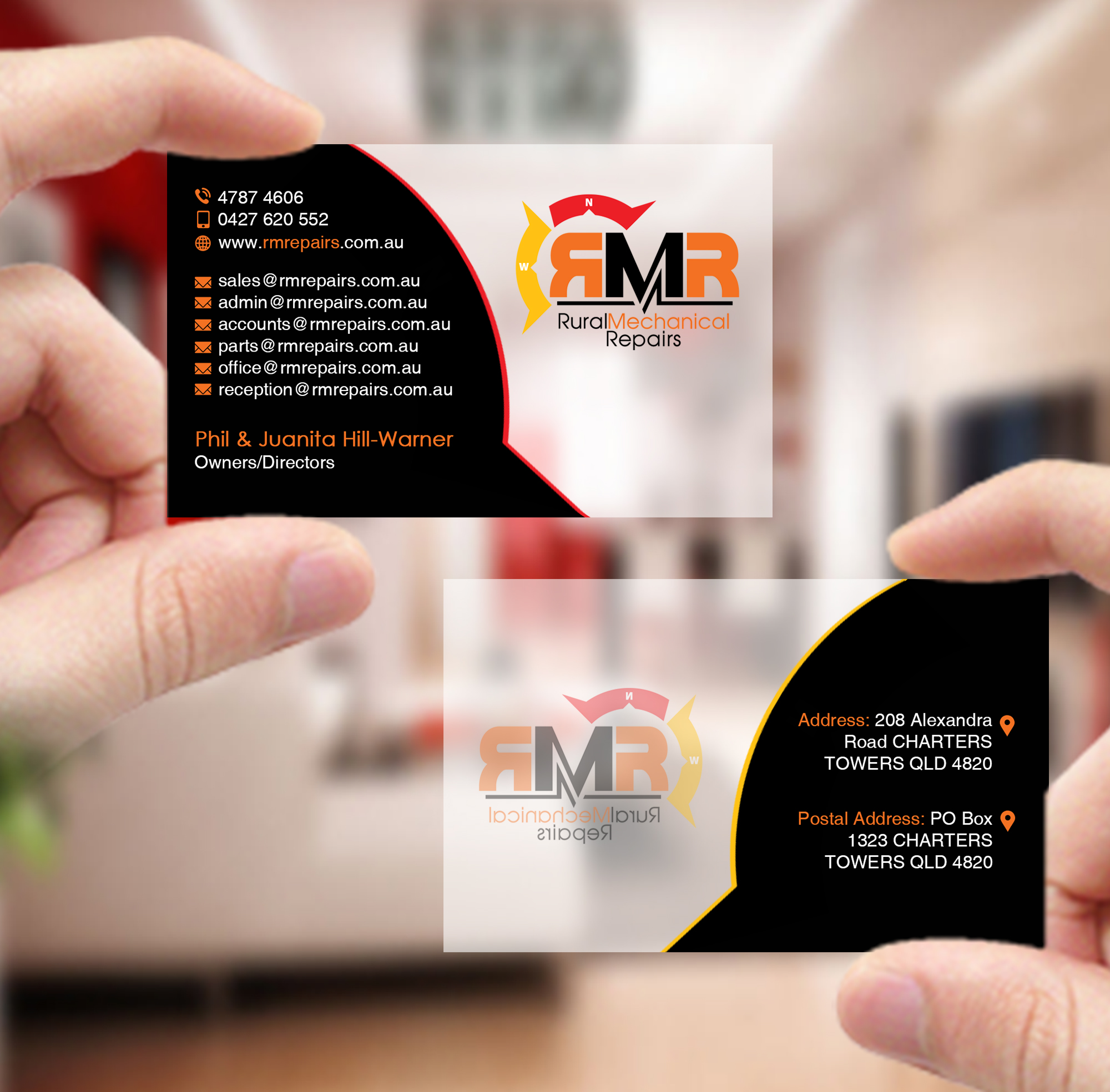 Business Card Design by Creations Box 2015 for Rural Mechanical Repairs | Design #28033328