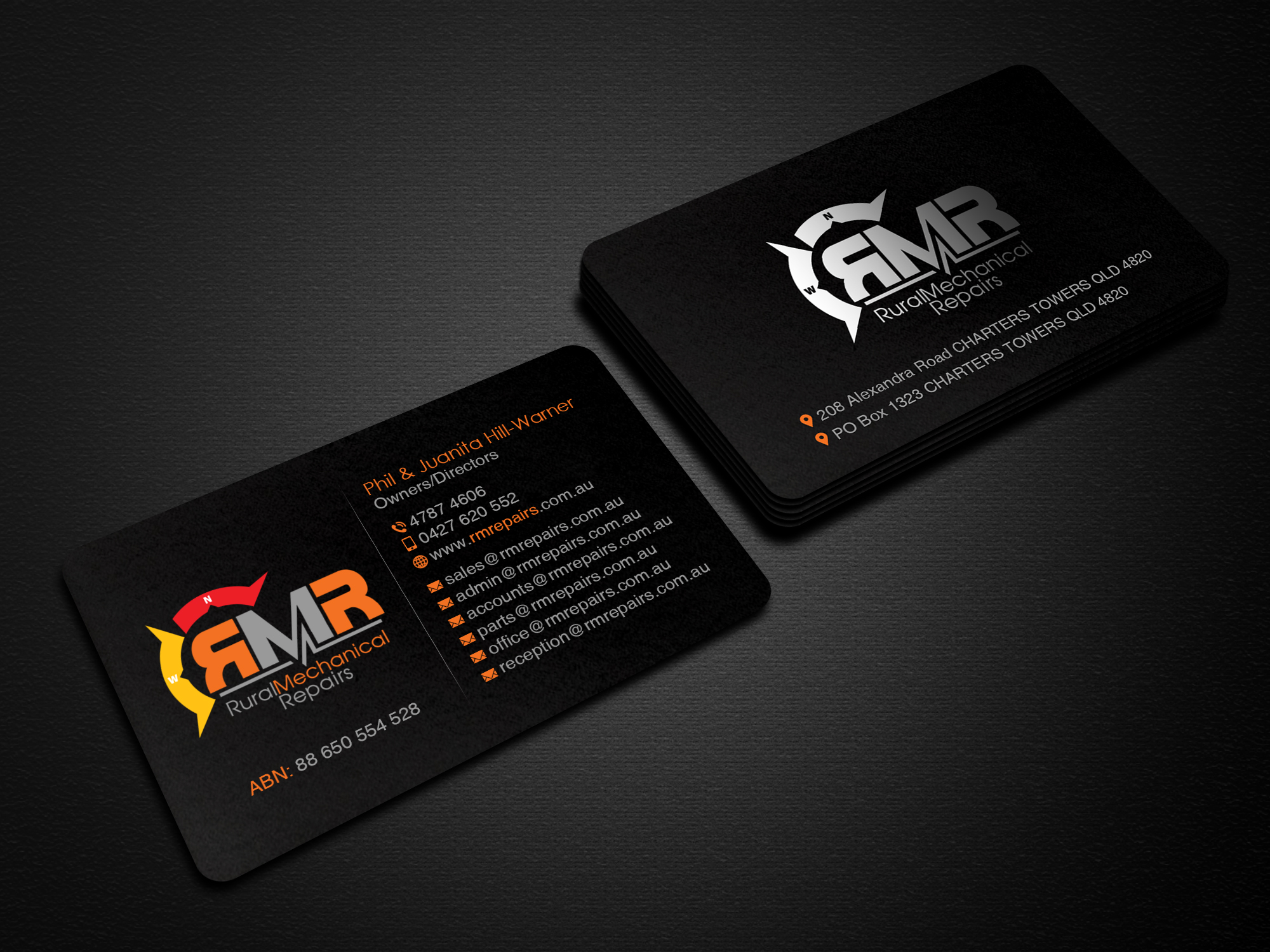 Business Card Design by Creations Box 2015 for Rural Mechanical Repairs | Design #28149428