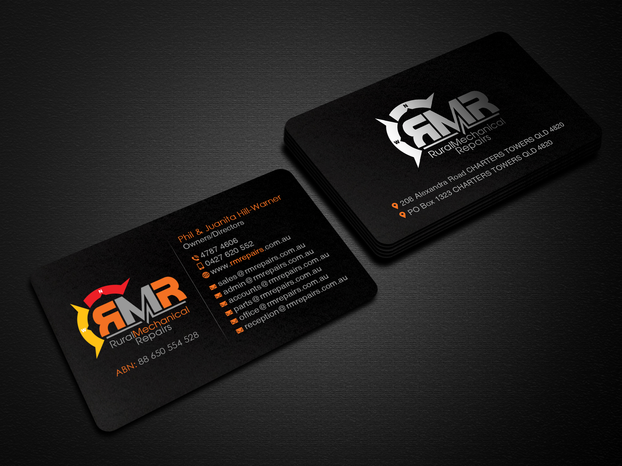Business Card Design by Creations Box 2015 for Rural Mechanical Repairs | Design #28149472