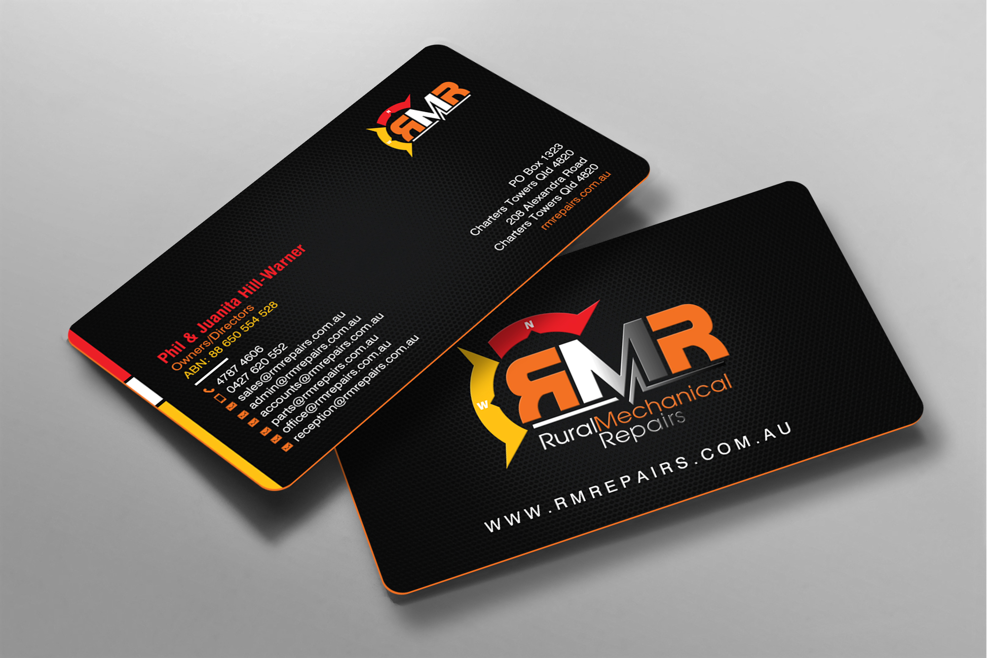 Business Card Design by chandrayaan.creative for Rural Mechanical Repairs | Design #28019066