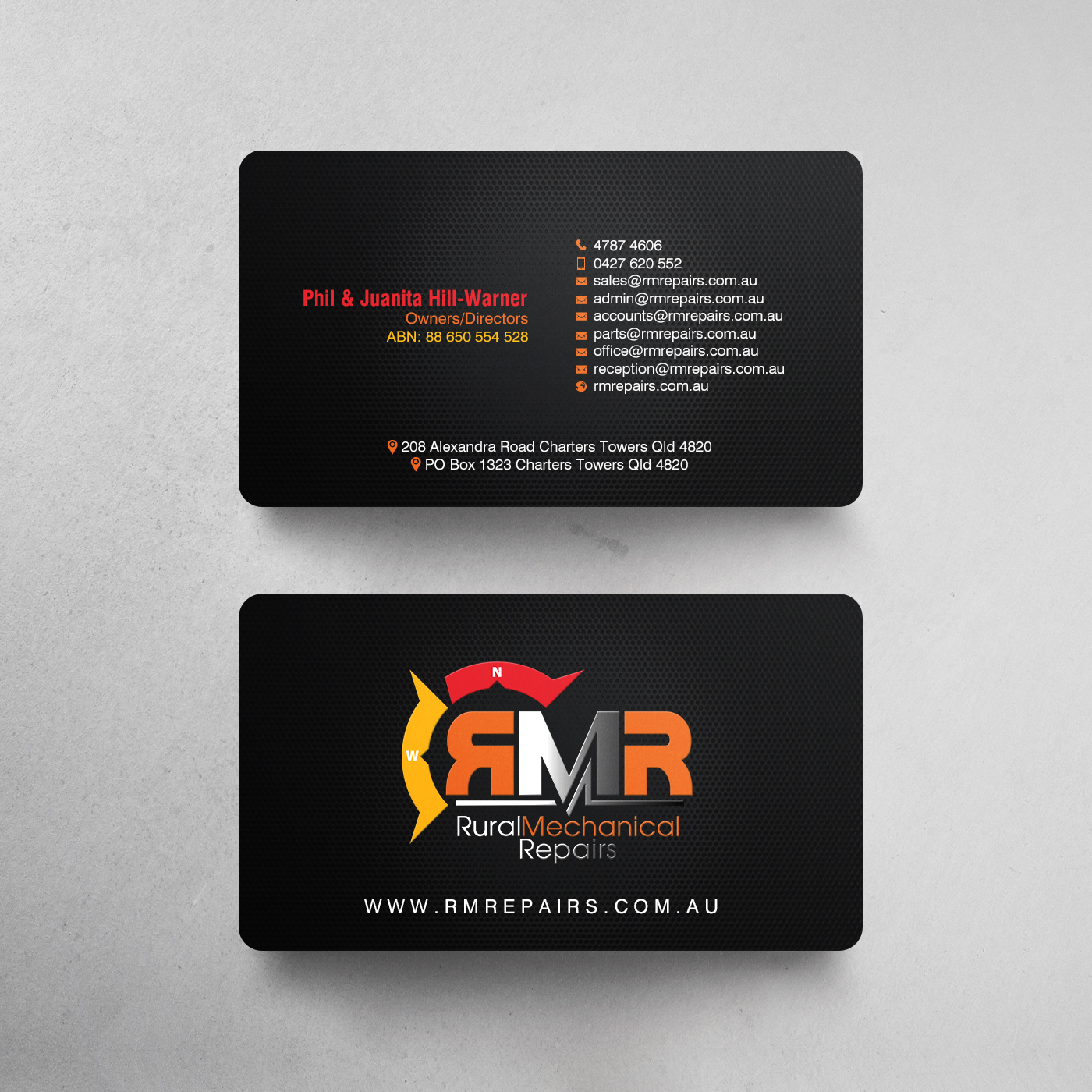 Business Card Design by chandrayaan.creative for Rural Mechanical Repairs | Design #28019067