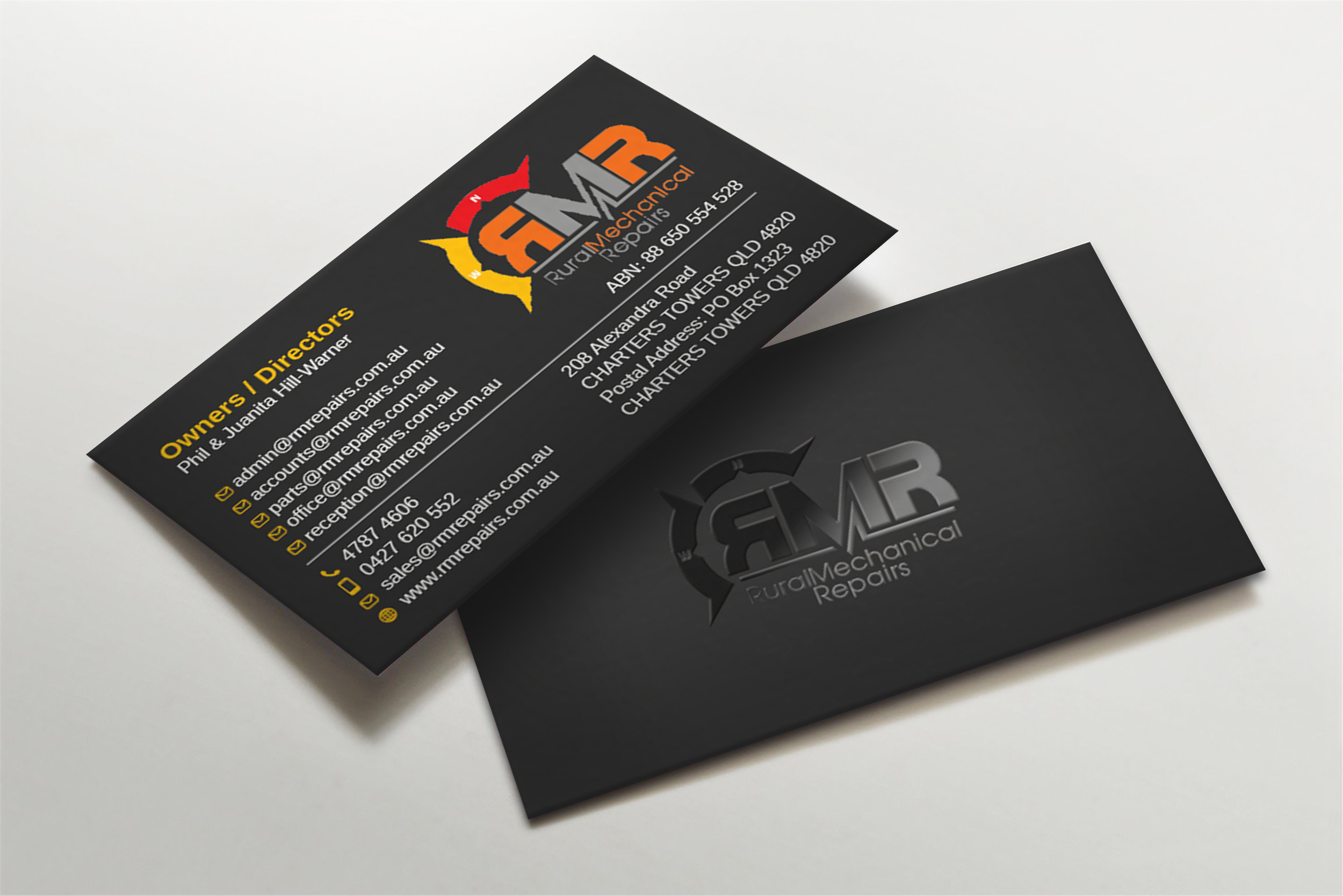 Business Card Design by Imagine design000 for Rural Mechanical Repairs | Design #28027875