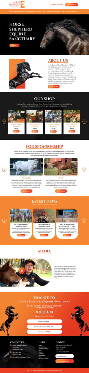 Web Design by MAHABA for Horse Shepherd Park | Design #28029741