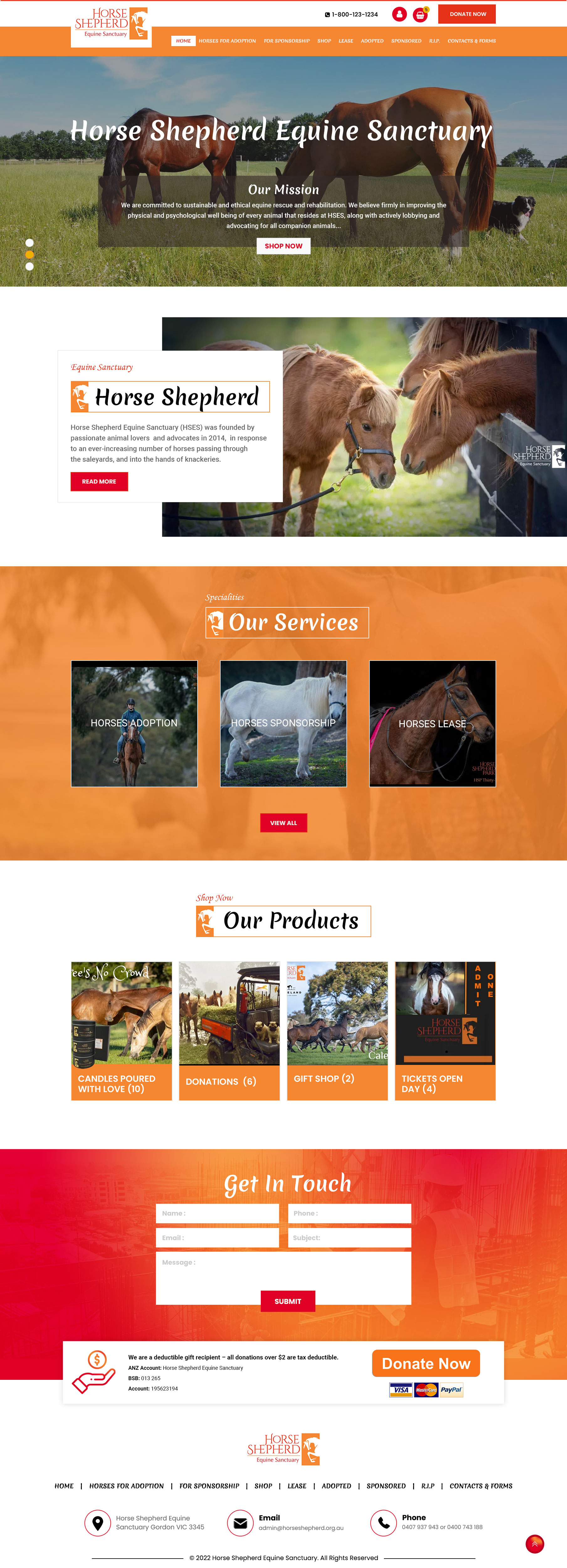 Web Design by VC for Horse Shepherd Park | Design #28034928