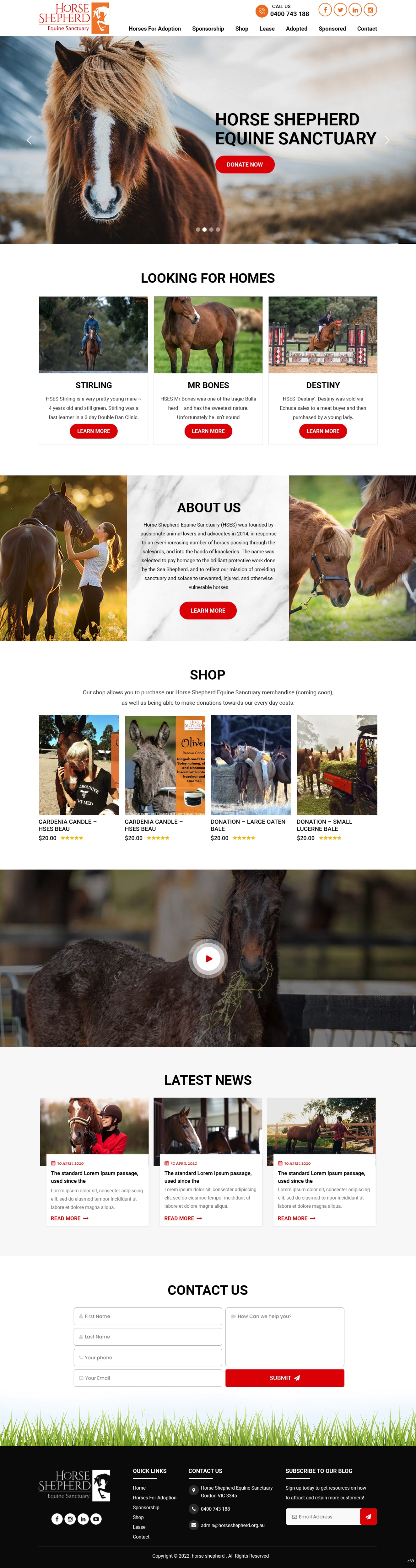 Diseño Web por pb para Horse Shepherd Park | Diseño #28027964