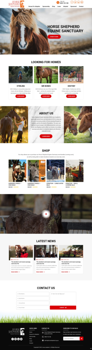 Diseño Web por pb para Horse Shepherd Park | Diseño: #28027964