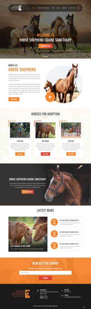 Diseño Web por pb para Horse Shepherd Park | Diseño: #28027965