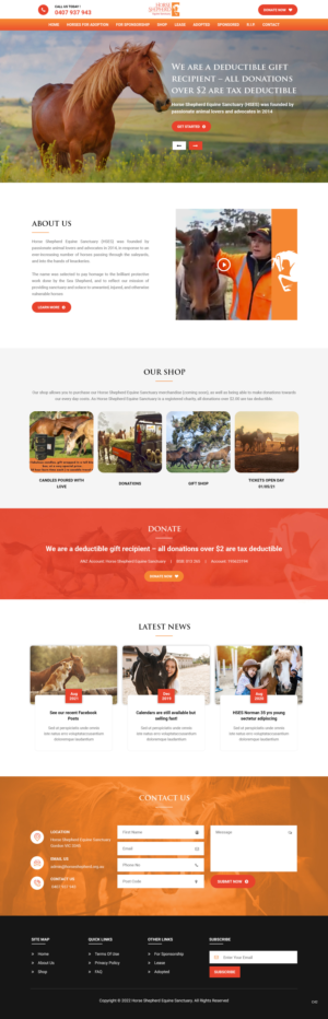 Diseño Web por pb para Horse Shepherd Park | Diseño: #28027967