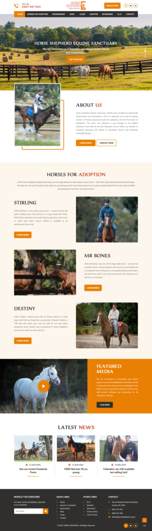 Diseño Web por pb para Horse Shepherd Park | Diseño: #28027970