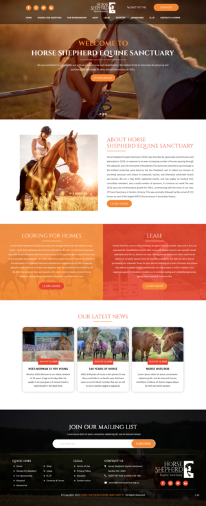 Diseño Web por pb para Horse Shepherd Park | Diseño: #28027971